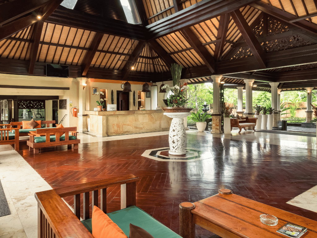 Lobby at Hotel Villa Lumbung